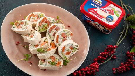 рулет из лаваша новогодний