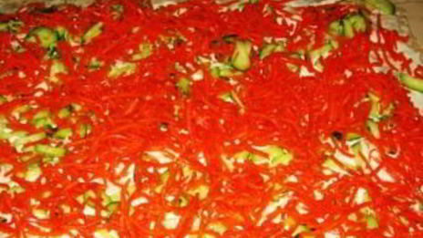 рулет из лаваша с овощами и сыром