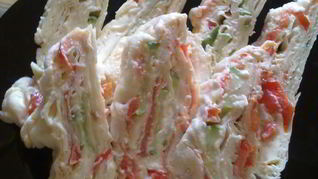 Рулет из лаваша с овощами