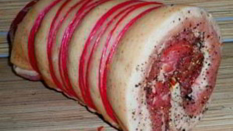 рулет из пузанины в духовке