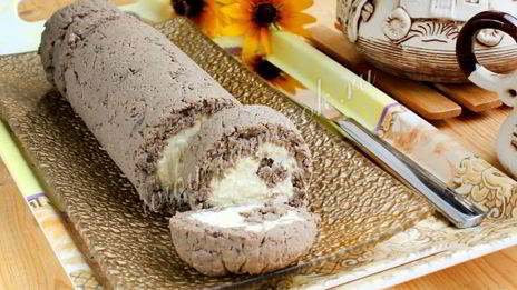 рулет печеночный с маслом