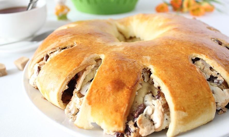 Рецепт рулет с орехами из дрожжевого теста