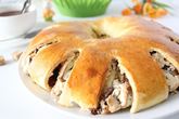 Рулет с орехами из дрожжевого теста