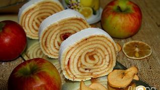Рулет с яблоками Bolo de Rolo