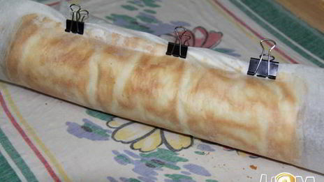 рулет с яблоками bolo de rolo