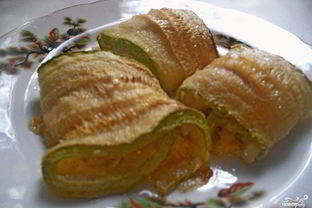 Рулетики из кабачков