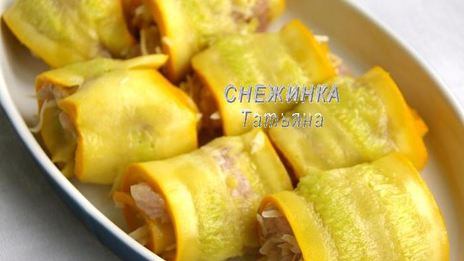 рулетики из цукини с курицей и сыром