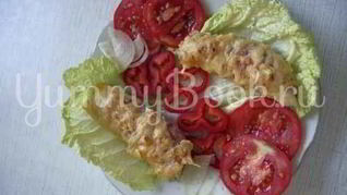 Рулетики мясные с сыром