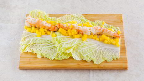 рулетики с рисом и креветками