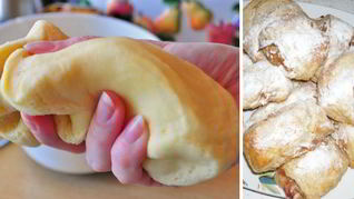 Рулетики с яблоками