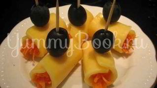 Рулетики сырные