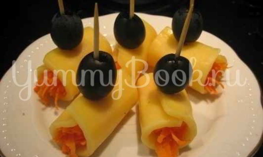 Рецепт рулетики сырные