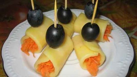 рулетики сырные