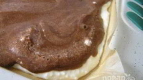 шоколадный рулет с бананом