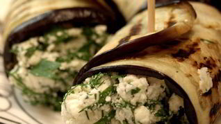 Экспресс Рулетики из Баклажан с Зеленым Творогом