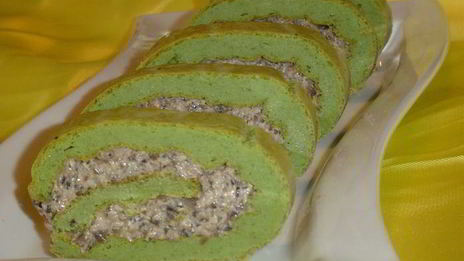 закусочный рулет зеленый при зеленый