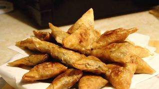 Самоса из теста фило с мясом