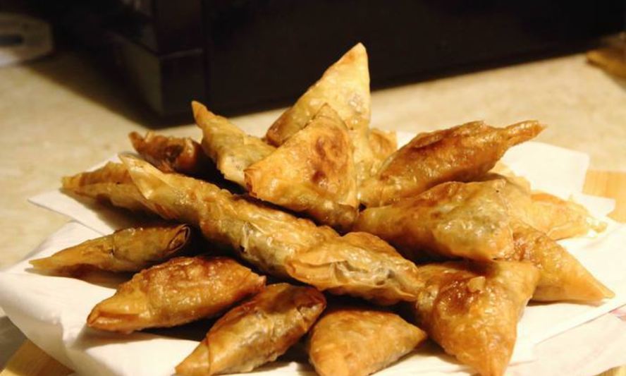 Рецепт самоса из теста фило с мясом