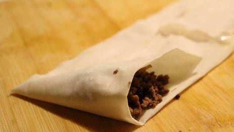 самоса из теста фило с мясом