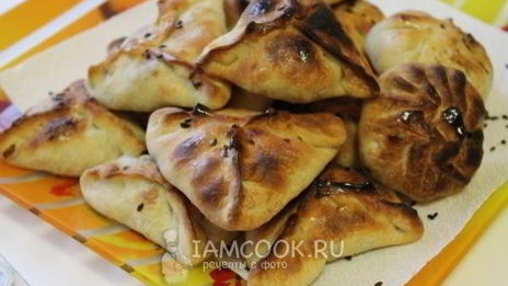 самса с мясом и картошкой