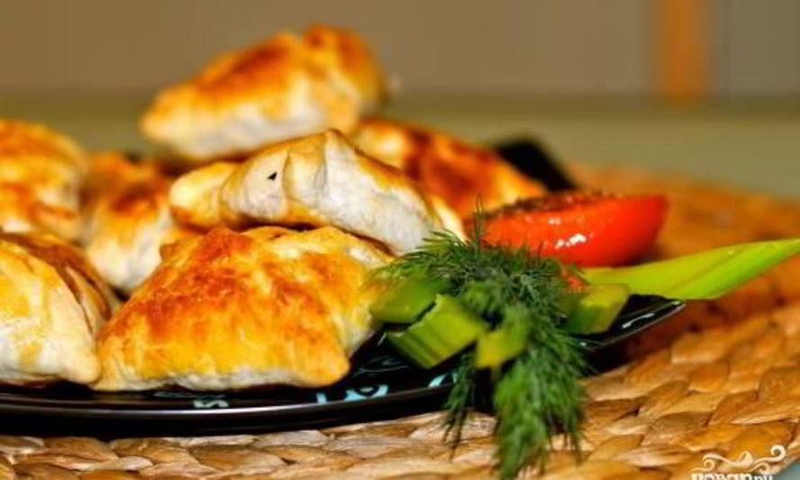 Рецепт слоеная самса с курицей