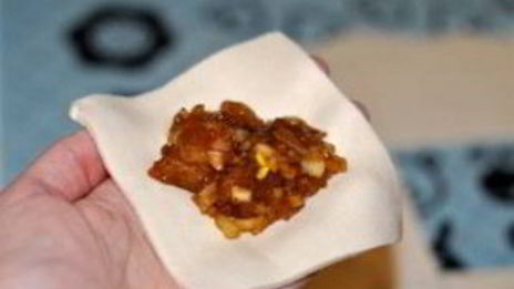 слоеная самса с курицей