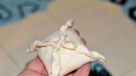 слоеная самса с курицей