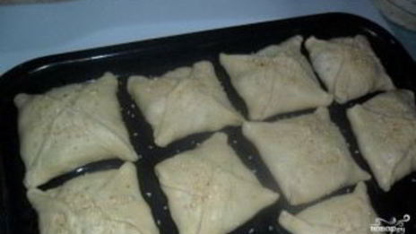 слоеная самса с мясом