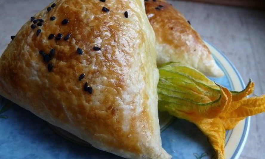 Рецепт слоеная самса с тыквой