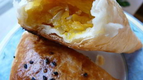 слоеная самса с тыквой