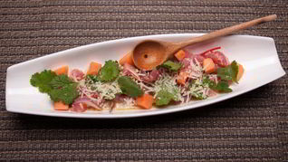 Севиче бачиче с тунцом и папайей