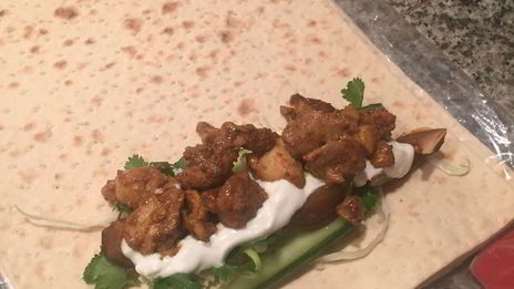 домашняя шаурма из курицы