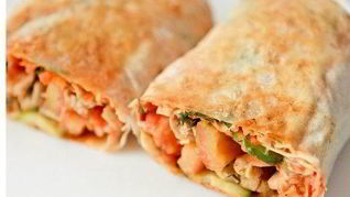 Шаурма домашняя с курицей