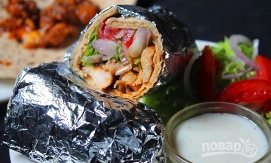 Рецепт шаурма по-домашнему с курицей