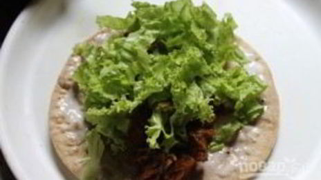 шаурма по-домашнему с курицей