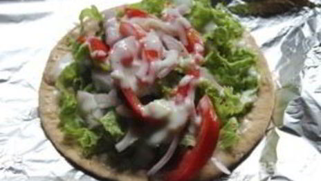 шаурма по-домашнему с курицей