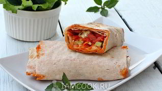 Шаурма с колбасой