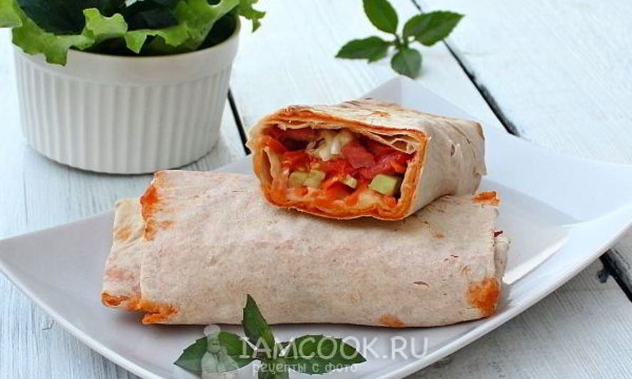 Рецепт шаурма с колбасой