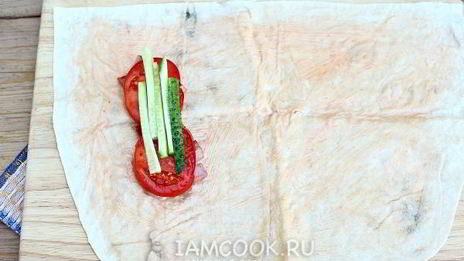 шаурма с колбасой