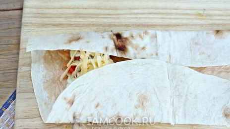 шаурма с колбасой