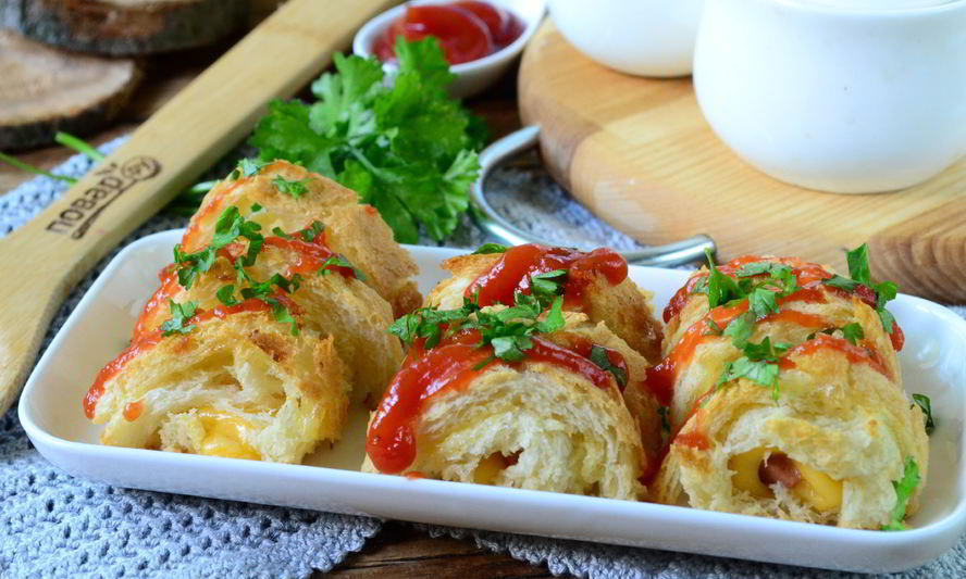 Рецепт сосиски в хлебе для тостов