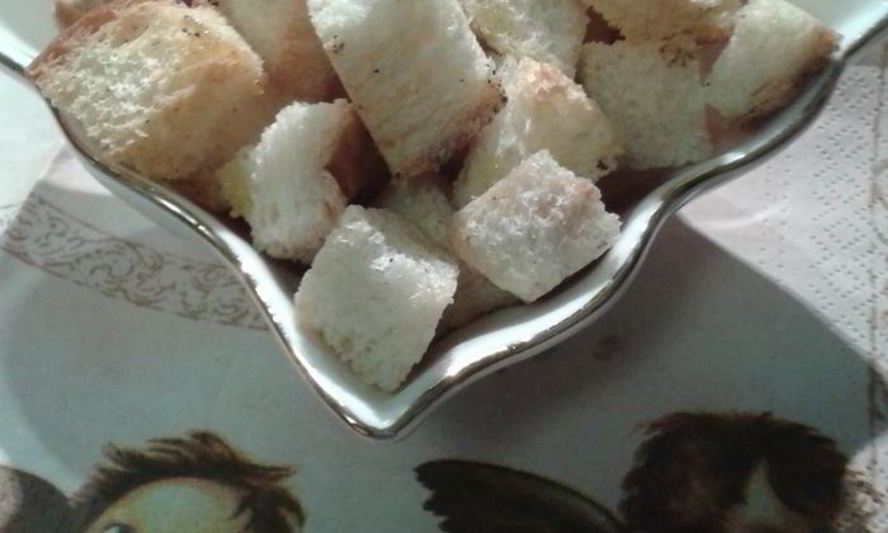 Рецепт чесночные сухарики