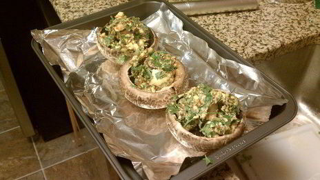 грибной сэндвич с ароматным маслом