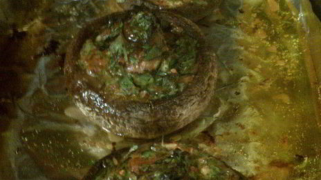 грибной сэндвич с ароматным маслом