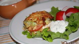 Кабачковые сэндвичи с начинкой из куриного филе