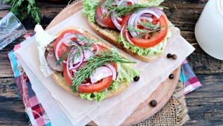 Открытый сэндвич