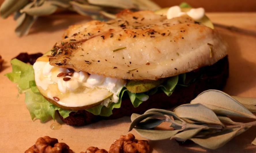 Рецепт сэндвич прованс с рыбой и грушей