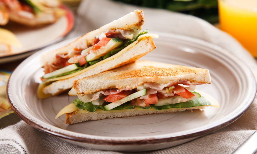 Рецепт сэндвич с беконом и сыром