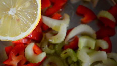 сэндвич с брынзой и овощами