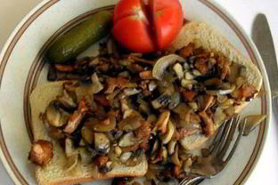 Сэндвич с грибами